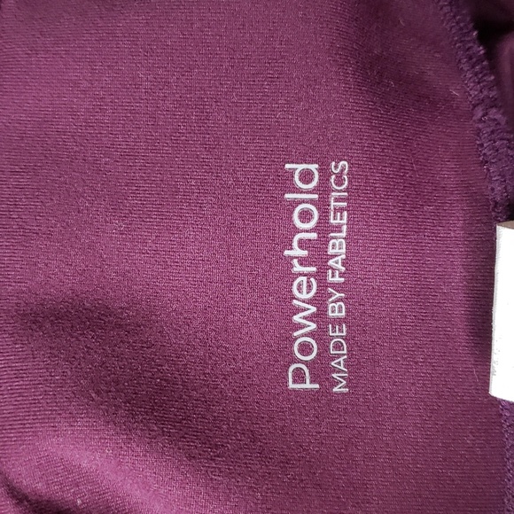 Fabletics Powerhold Cropped Purple High Rise Athletic Leggings Pants Size XS - Picture 5 of 13